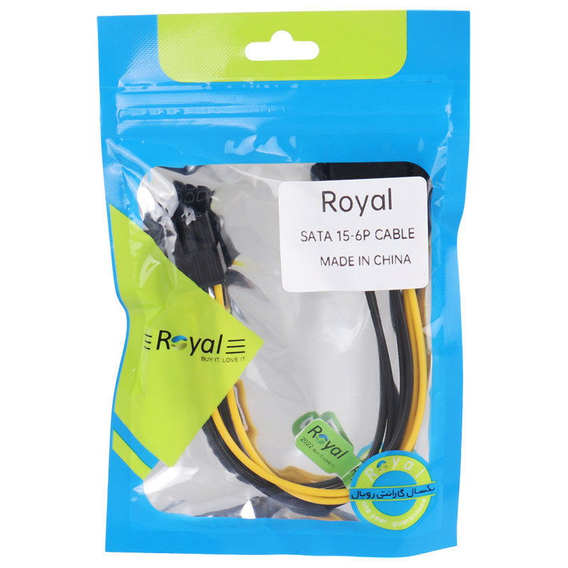 کابل تبدیل برق ساتا به 6 پین Royal
