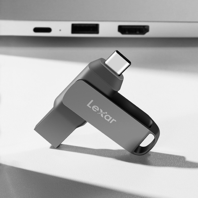 فلش 64 گیگ لکسار Lexar JumpDrive D400 OTG Type-C USB3.1