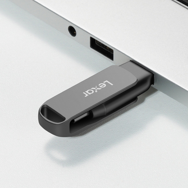 فلش 64 گیگ لکسار Lexar JumpDrive D400 OTG Type-C USB3.1