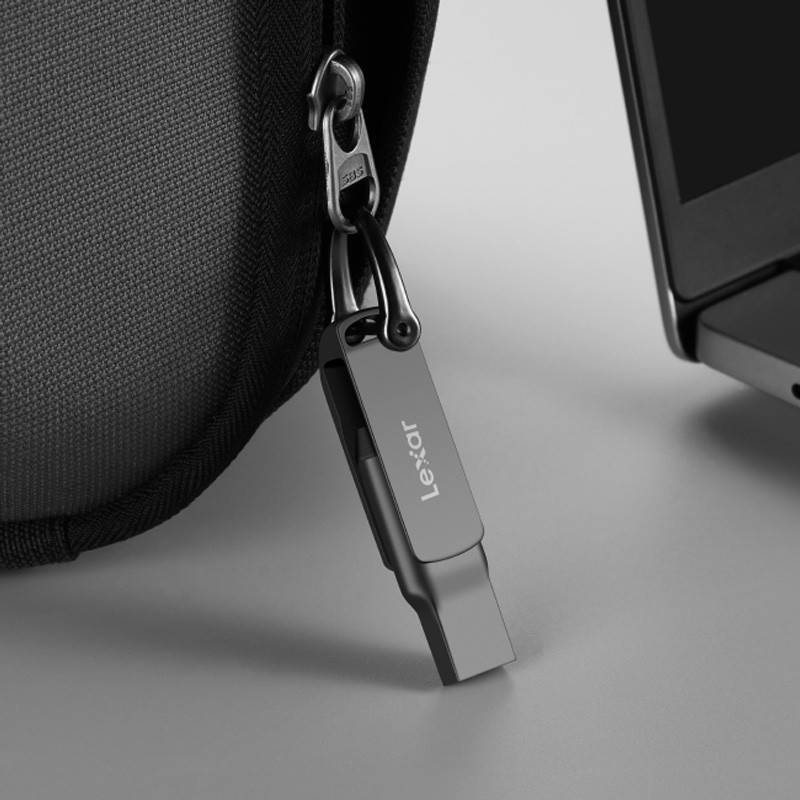 فلش 64 گیگ لکسار Lexar JumpDrive D400 OTG Type-C USB3.1