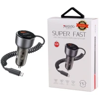 شارژر فندکی فست شارژ Yesido Y57 3A QC3.0 PD 50W