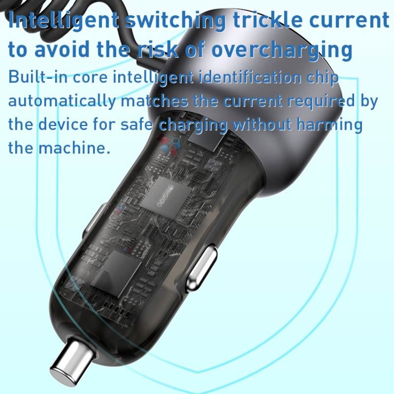 شارژر فندکی فست شارژ Yesido Y57 3A QC3.0 PD 50W