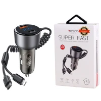 شارژر فندکی فست شارژ Yesido Y58 3A QC3.0 PD 30W
