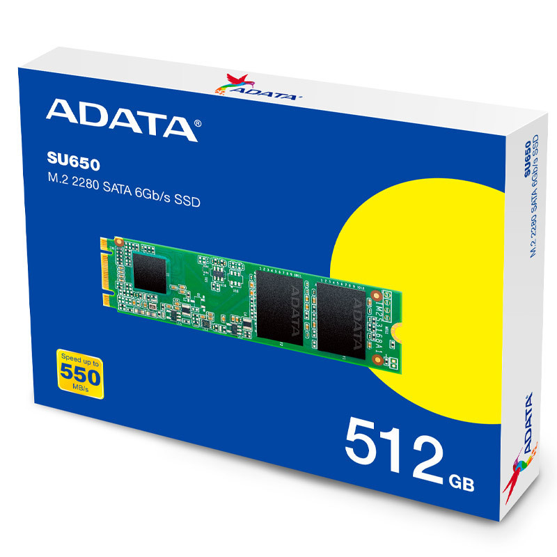 حافظه SSD ای دیتا Adata Ultimate SU650 512GB M.2