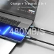 کابل تبدیل فست شارژ Yesido CA95 Type-C To Lightning PD 20W 1.2m