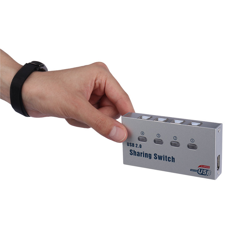 سوییچ پرینتر UY-04A 1A4B USB2.0 Switch 4Port