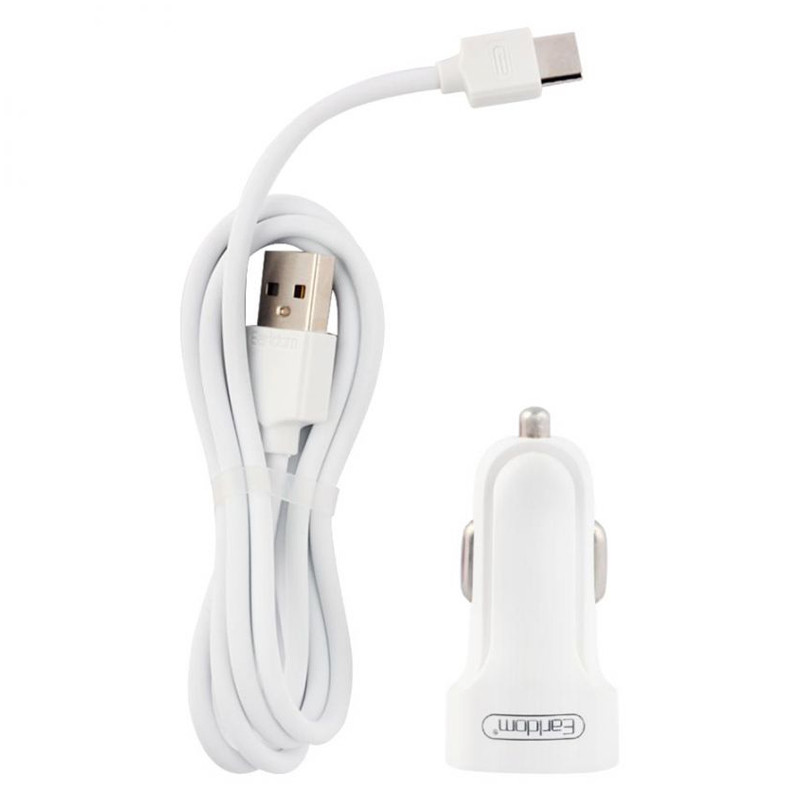 شارژر فندکی Earldom ES-132 2.1A 10.5W + کابل تایپ سی