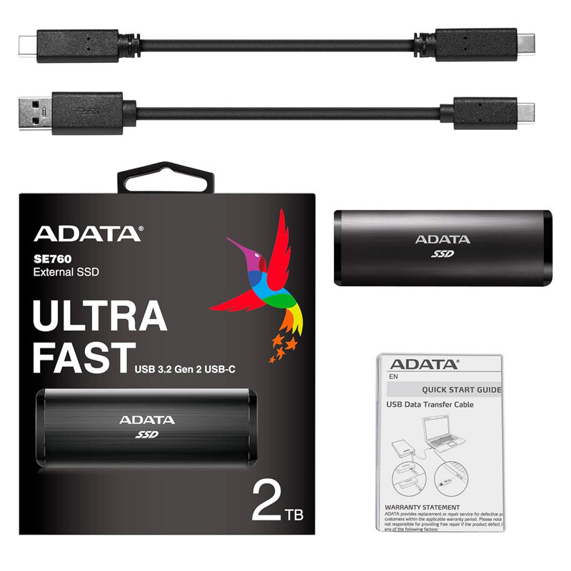 حافظه اکسترنال SSD ای دیتا Adata SE760 512GB