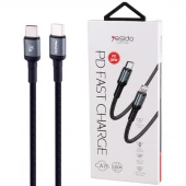 کابل تبدیل فست شارژ Yesido CA76 Type_C To Lightning PD 20W 1.2m
