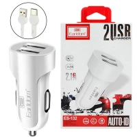 شارژر فندکی Earldom ES-132 2.1A 10.5W + کابل تایپ سی