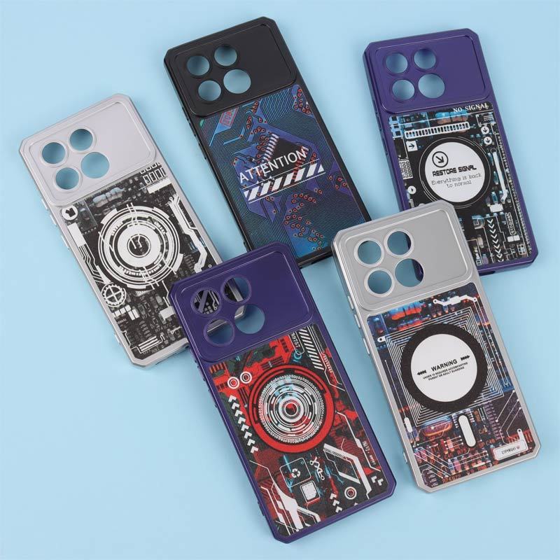 قاب ژله ای طرح دار مگ سیف محافظ لنزدار Xiaomi Poco X6 Pro