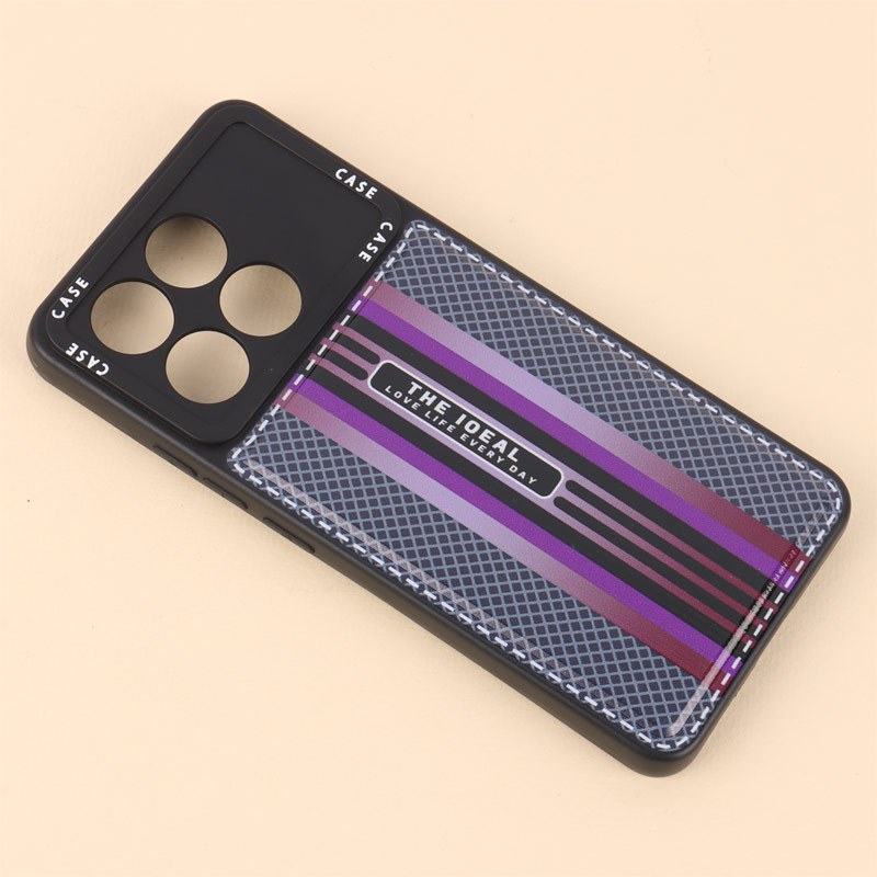 قاب ژله ای Case طرح دوخت محافظ لنزدار Xiaomi Poco X6 Pro