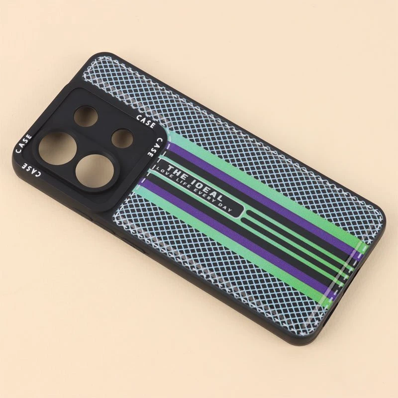 قاب ژله ای Case طرح دوخت محافظ لنزدار Xiaomi Poco X6