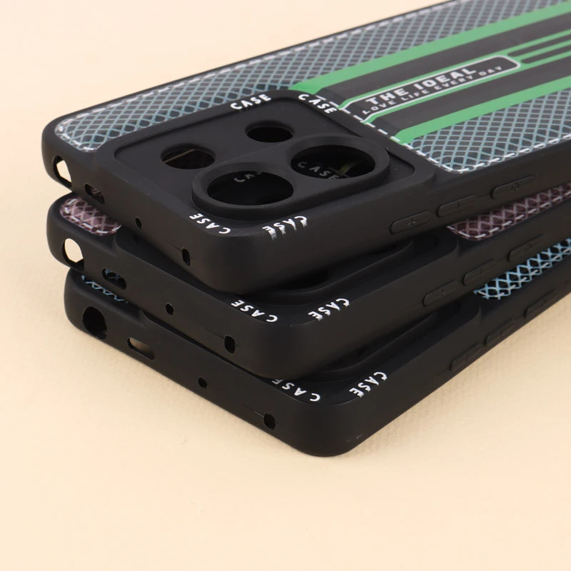 قاب ژله ای Case طرح دوخت محافظ لنزدار Xiaomi Poco X6