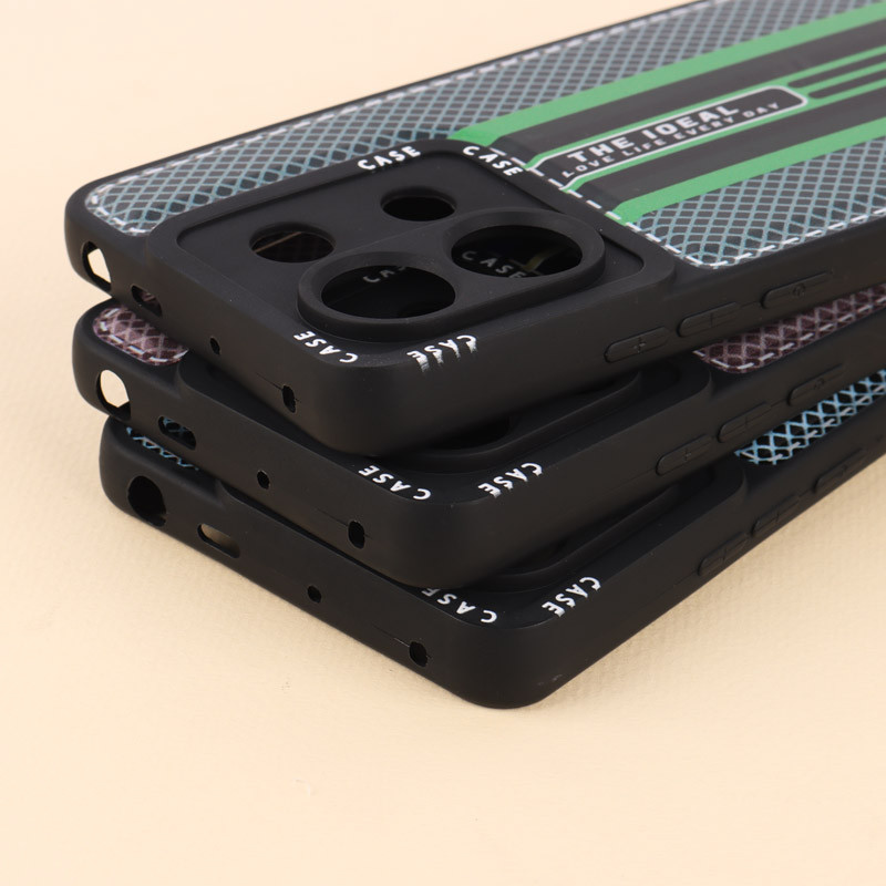 قاب ژله ای Case طرح دوخت محافظ لنزدار Xiaomi Poco X6