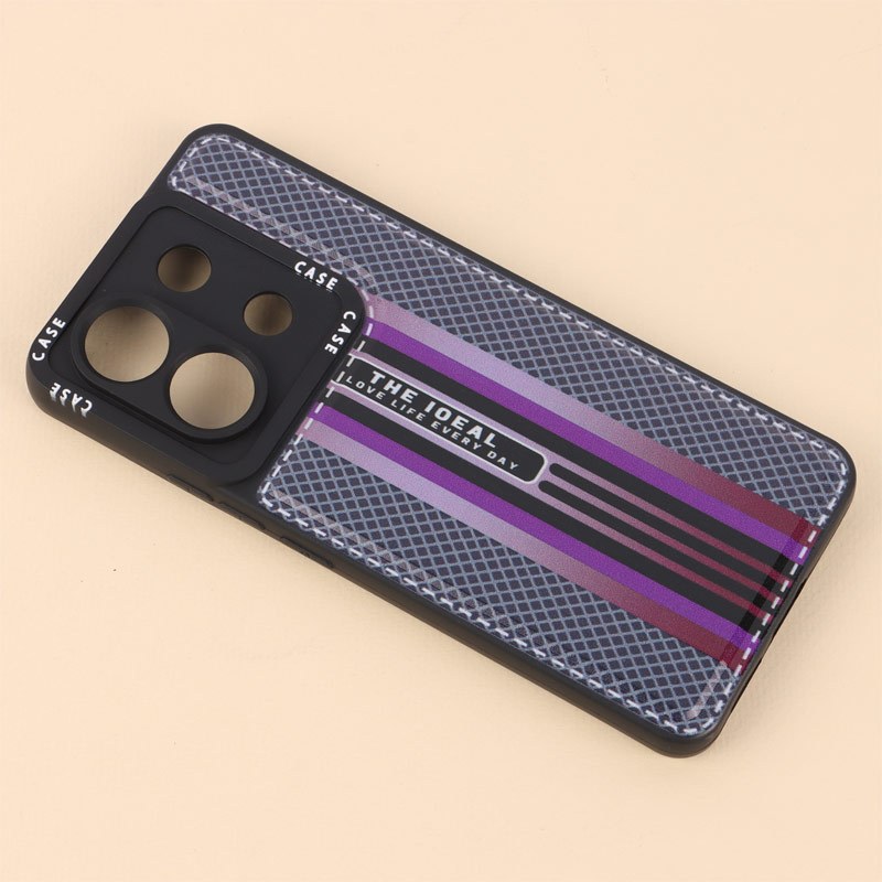 قاب ژله ای Case طرح دوخت محافظ لنزدار Xiaomi Redmi Note 13 Pro 5G