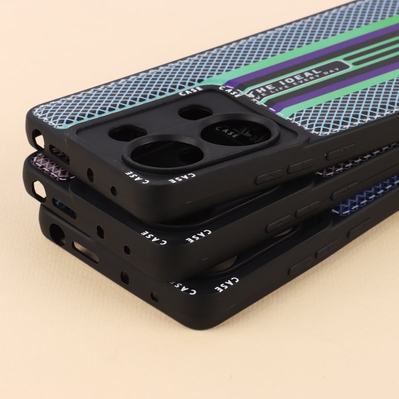 قاب ژله ای Case طرح دوخت محافظ لنزدار Xiaomi Redmi Note 13 Pro 4G
