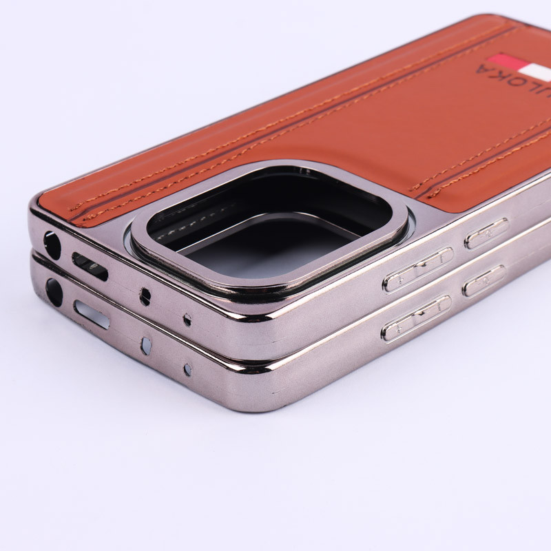 قاب چرمی Puloka طرح دوخت Xiaomi Redmi Note 13 Pro 4G
