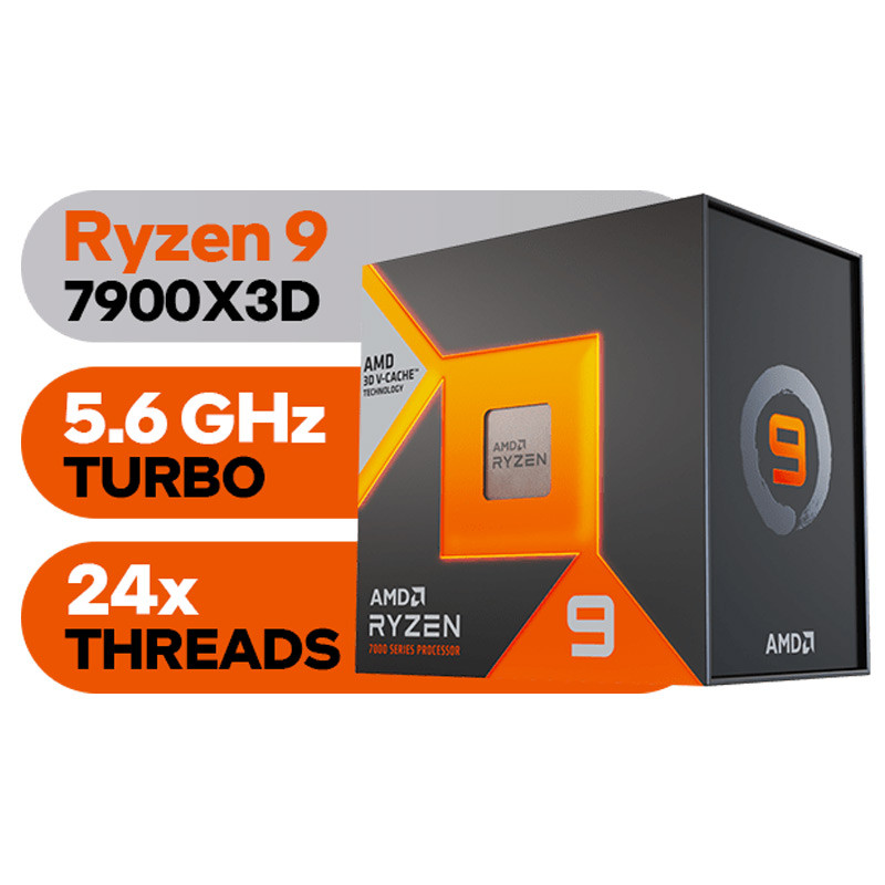 پردازنده ای ام دی Ryzen 9 7900X3D