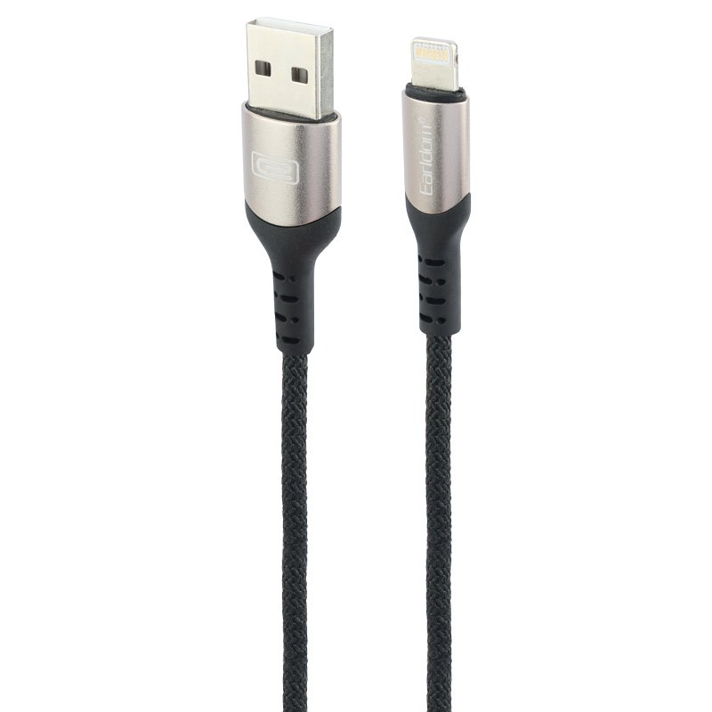 کابل آیفونی فست شارژ Earldom EC-107I 2.4A 1m