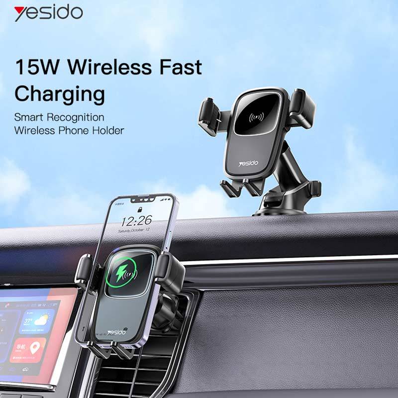 هولدر و شارژر وایرلس Yesido C187 15W