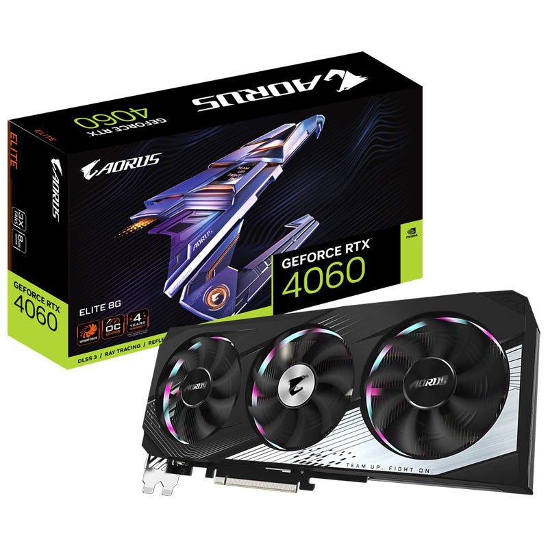 کارت گرافیک Gigabyte AORUS GeForce RTX4060 ELITE 8GB GDDR6 128Bit
