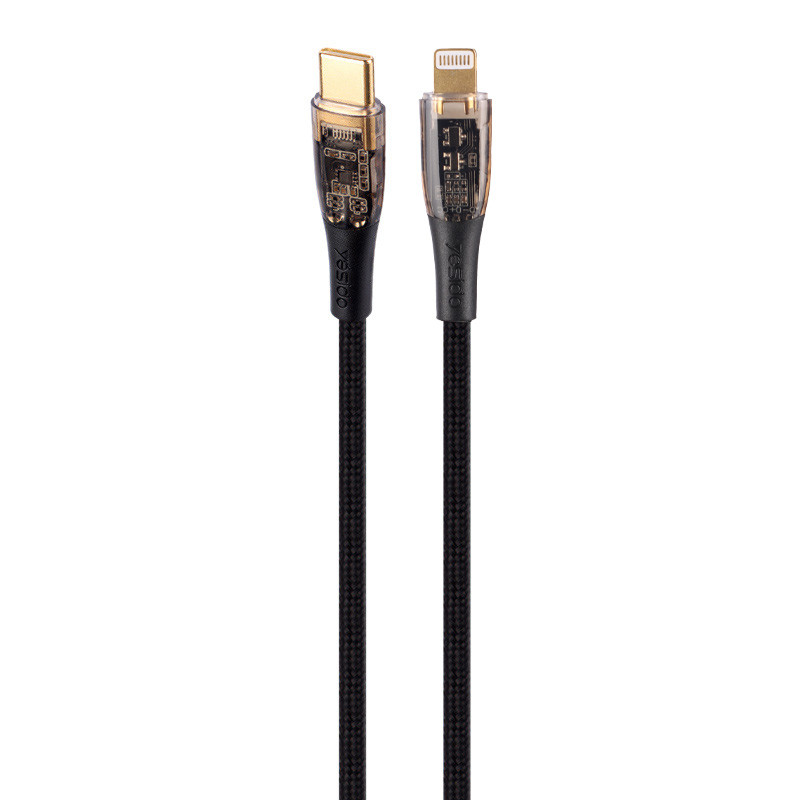 کابل تبدیل فست شارژ Yesido CA102 Type_C To Lightning 3A PD 20W 2m
