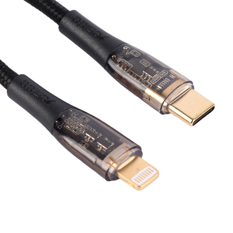 کابل تبدیل فست شارژ Yesido CA102 Type_C To Lightning 3A PD 20W 2m
