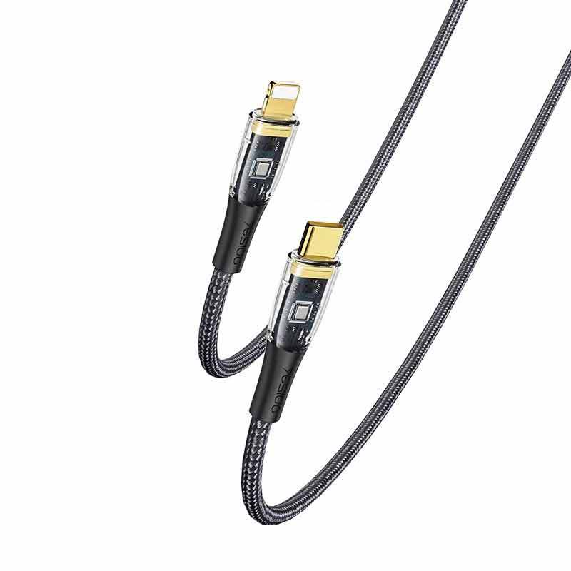کابل تبدیل فست شارژ Yesido CA102 Type_C To Lightning 3A PD 20W 2m