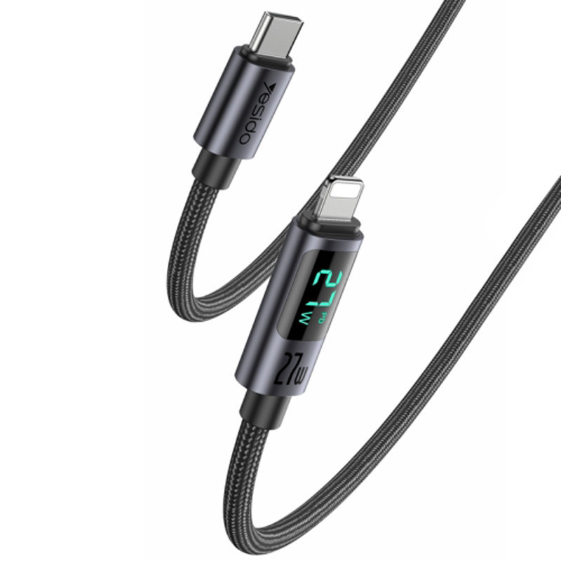 کابل تبدیل فست شارژ Yesido CA157 Type-C To Lightning PD 27W 1.2m