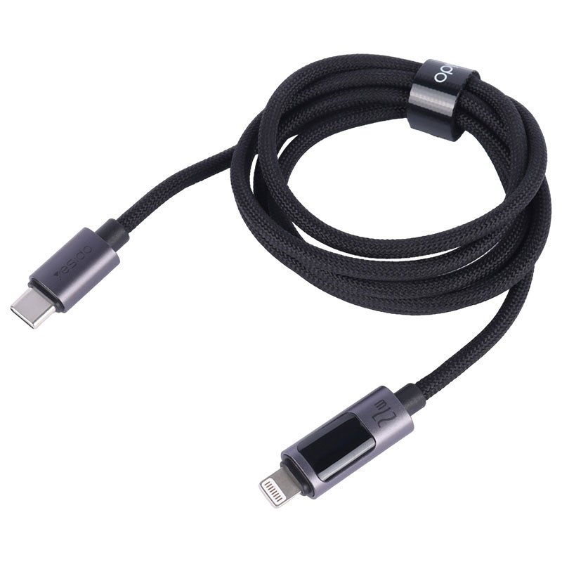 کابل تبدیل فست شارژ Yesido CA157 Type-C To Lightning PD 27W 1.2m