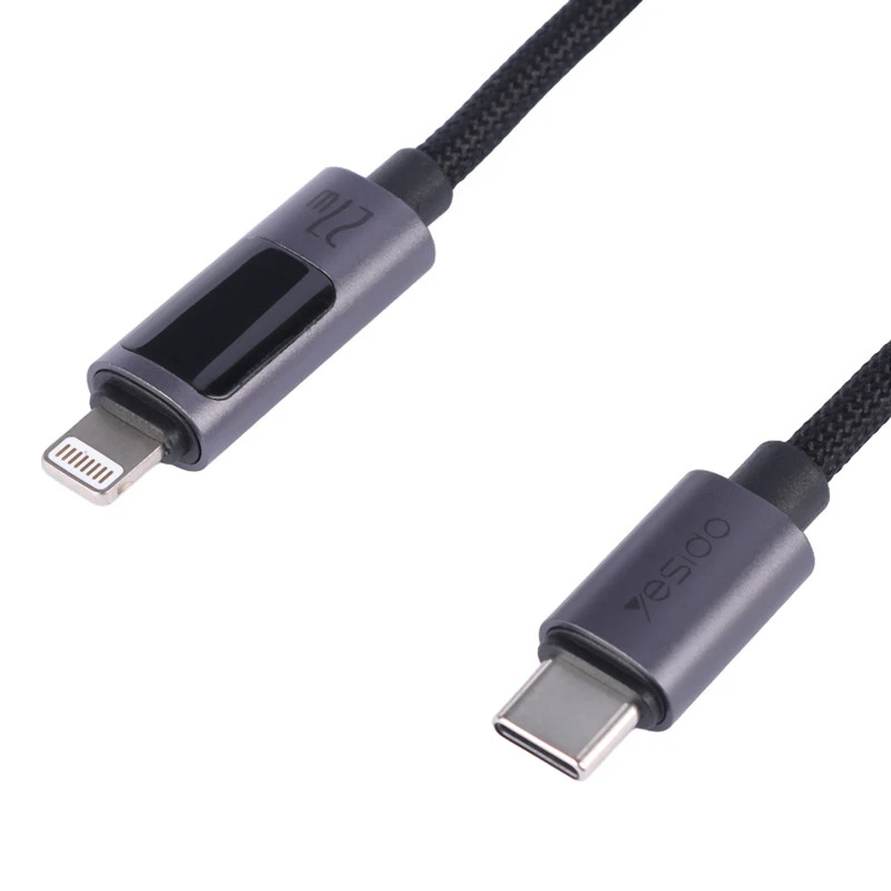 کابل تبدیل فست شارژ Yesido CA157 Type-C To Lightning PD 27W 1.2m
