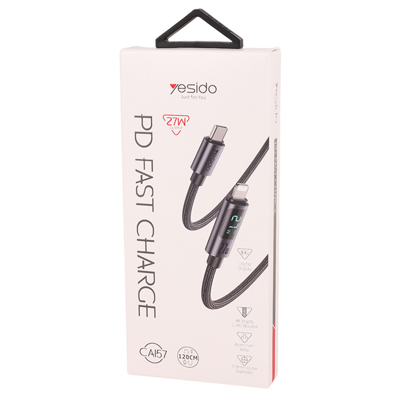 کابل تبدیل فست شارژ Yesido CA157 Type-C To Lightning PD 27W 1.2m