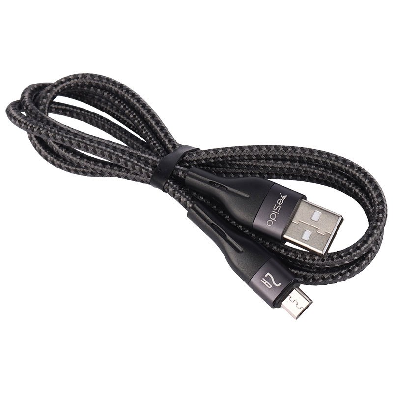 کابل میکرو یو اس بی فست شارژ Yesido CA121M 2.4A 1m
