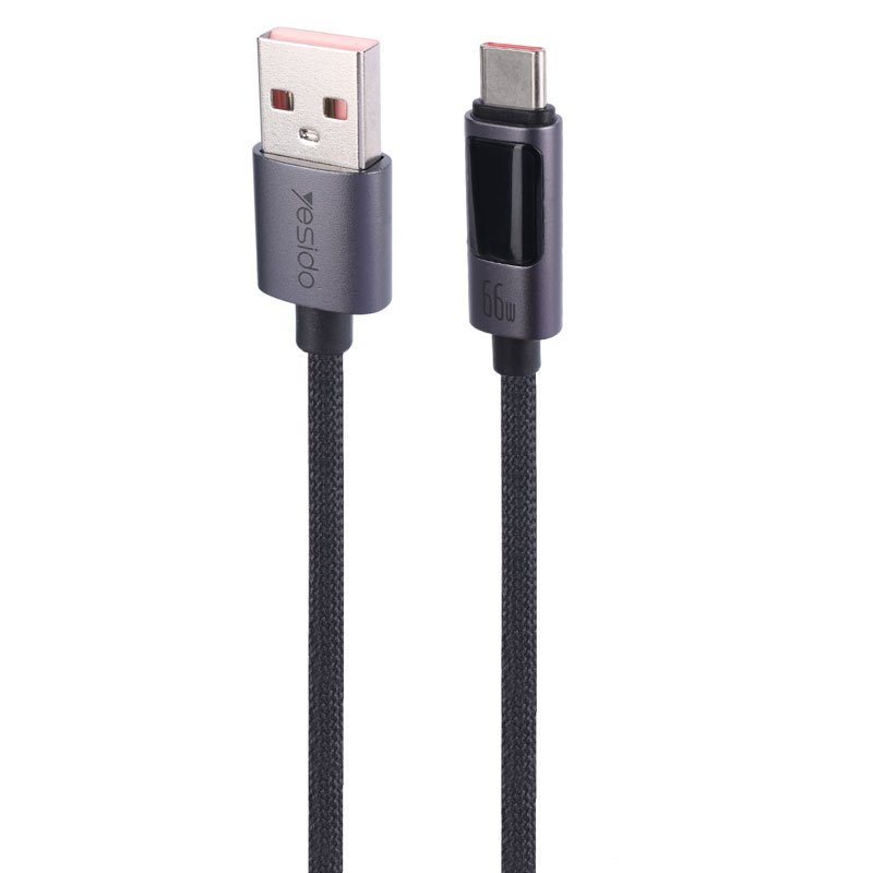 کابل تایپ سی فست شارژ Yesido CA122C 66W QC 1.2m