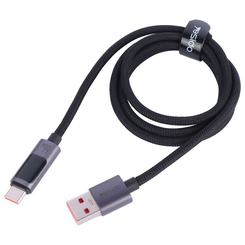 کابل تایپ سی فست شارژ Yesido CA122C 66W QC 1.2m