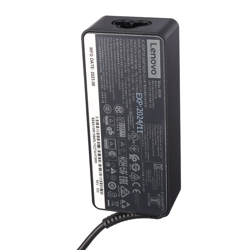 شارژر لپ تاپ تایپ سی Lenovo 20V 3.25A