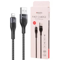 کابل آیفونی فست شارژ Yesido CA121L 2A 1m