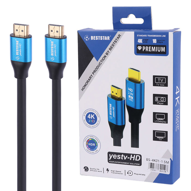 کابل Beststar BS-4K01 HDMI V2.0 4K 1.5m