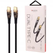 کابل تبدیل فست شارژ Yesido CA103 Type-C To Type-C PD 100W 1.2m