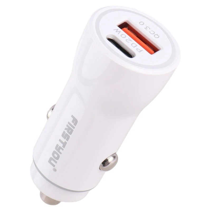 شارژر فندکی فست شارژ Firstyou F021 QC3.0 PD 3A 20W