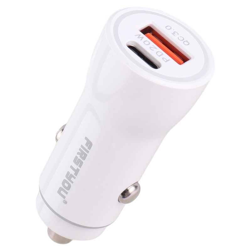شارژر فندکی فست شارژ Firstyou F021 QC3.0 PD 3A 20W