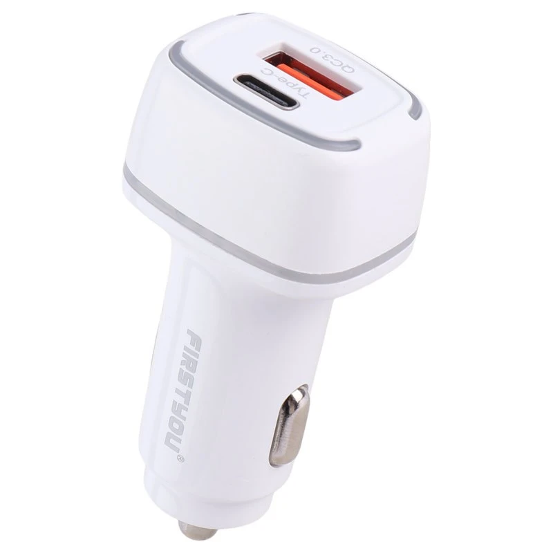 شارژر فندکی فست شارژ Firstyou F022 QC3.0 PD 3A 20W