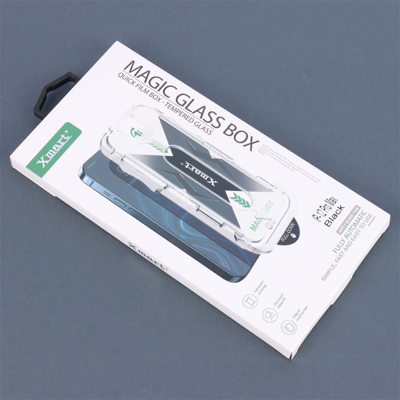 گلس تمام چسب Xmart Magic Glass Box آیفون iPhone 12 Pro Max