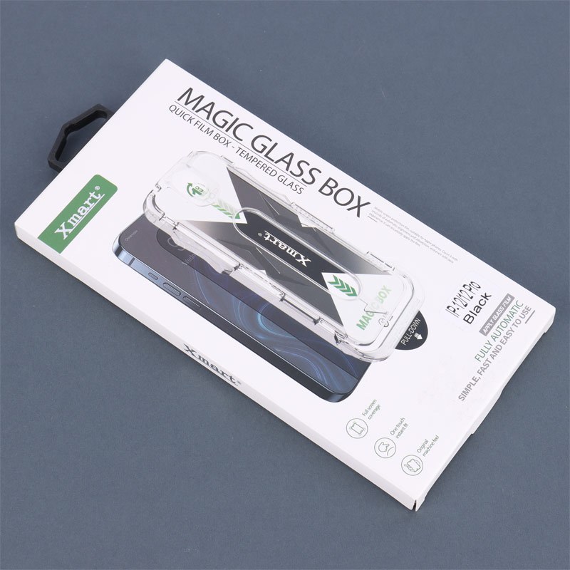 گلس تمام چسب Xmart Magic Glass Box آیفون iPhone 12 / 12 Pro