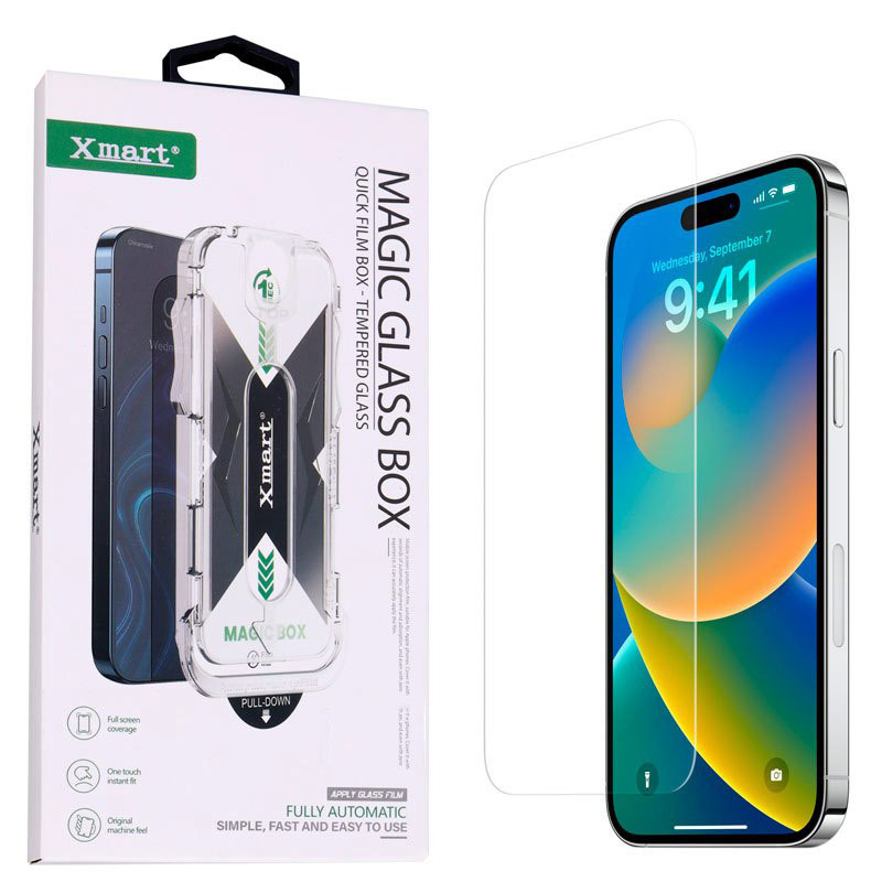 گلس تمام چسب Xmart Magic Glass Box آیفون iPhone 12 Pro Max