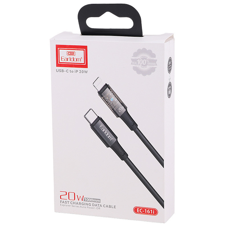 کابل تبدیل فست شارژ Earldom EC-161I Type-C To Lightning 20W 1m