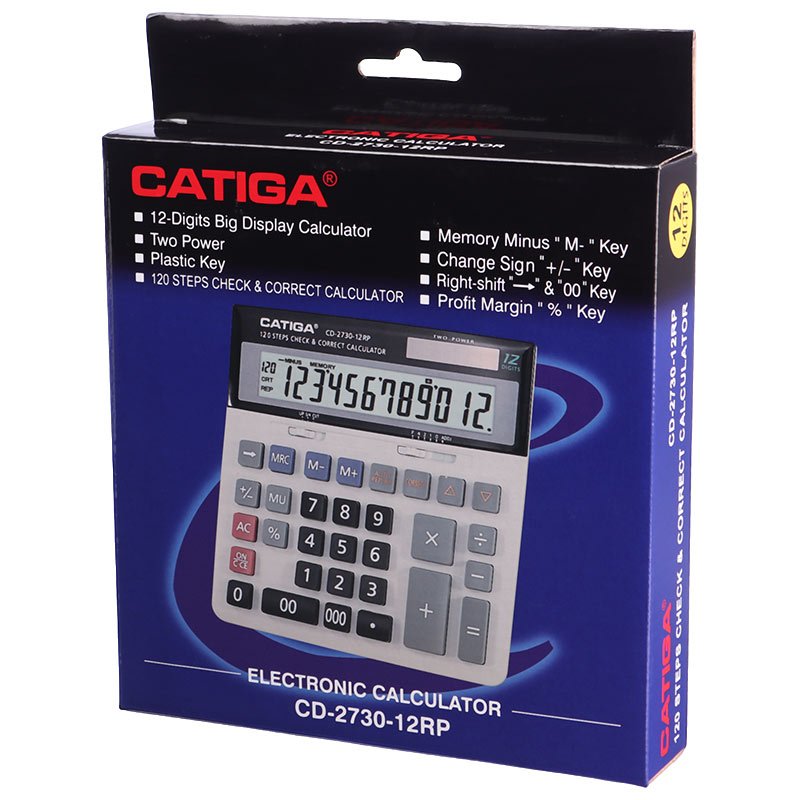 ماشین حساب کاتیگا Catiga CD-2730-12RP