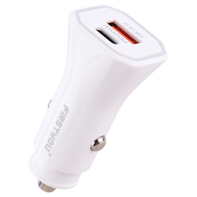 شارژر فندکی فست شارژ Firstyou F053 QC3.0 PD 3A 20W