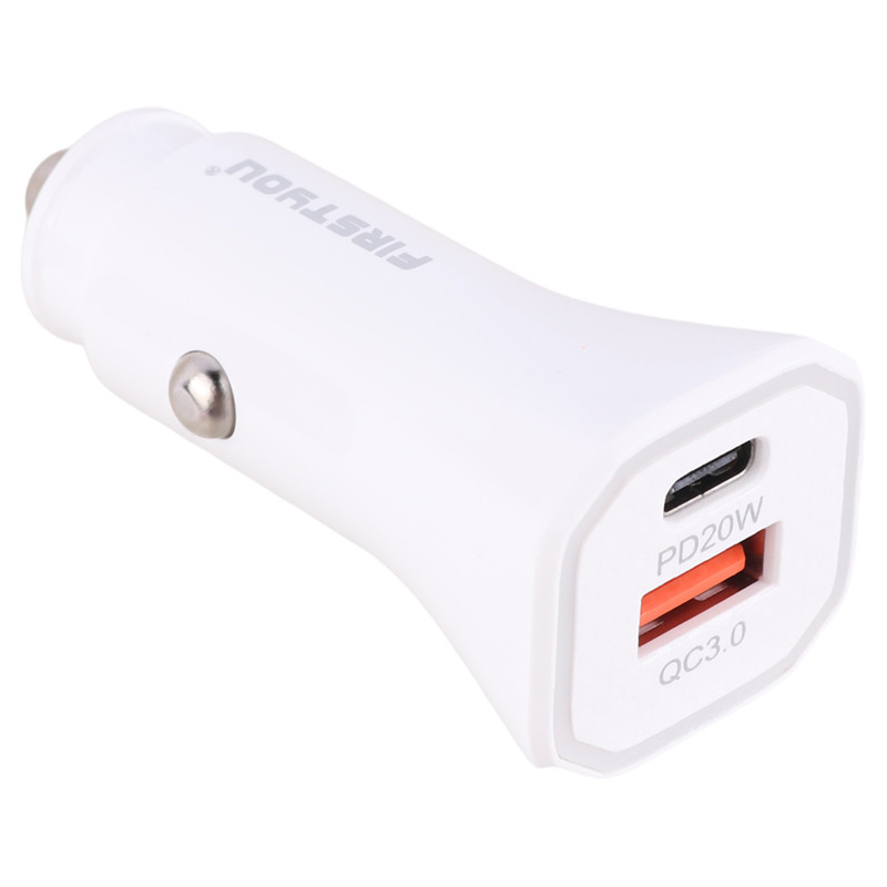 شارژر فندکی فست شارژ Firstyou F053 QC3.0 PD 3A 20W